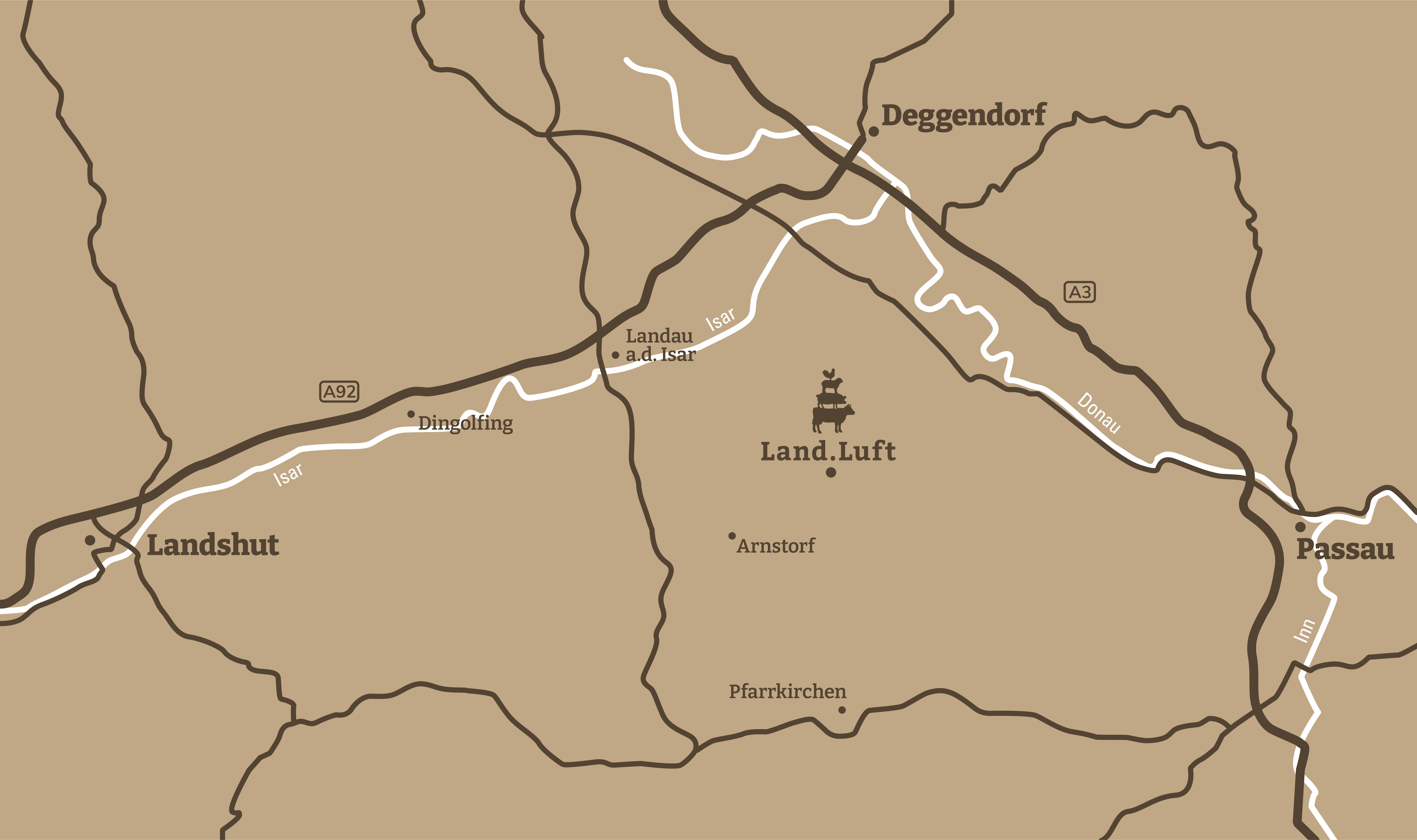 Afahrtskizze zum Bio Hofladen von Land.Luft